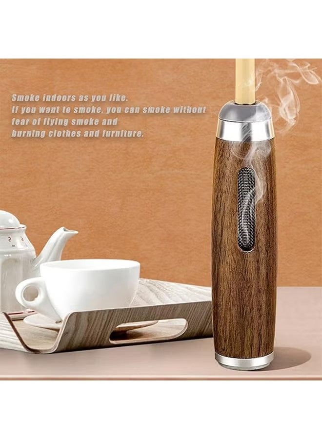 YJ Car Portable Auto Ashtray, Reusable Windproof Mini Cigarette Holder, Suitable for Regular and King Size Cigarettes - Image 3